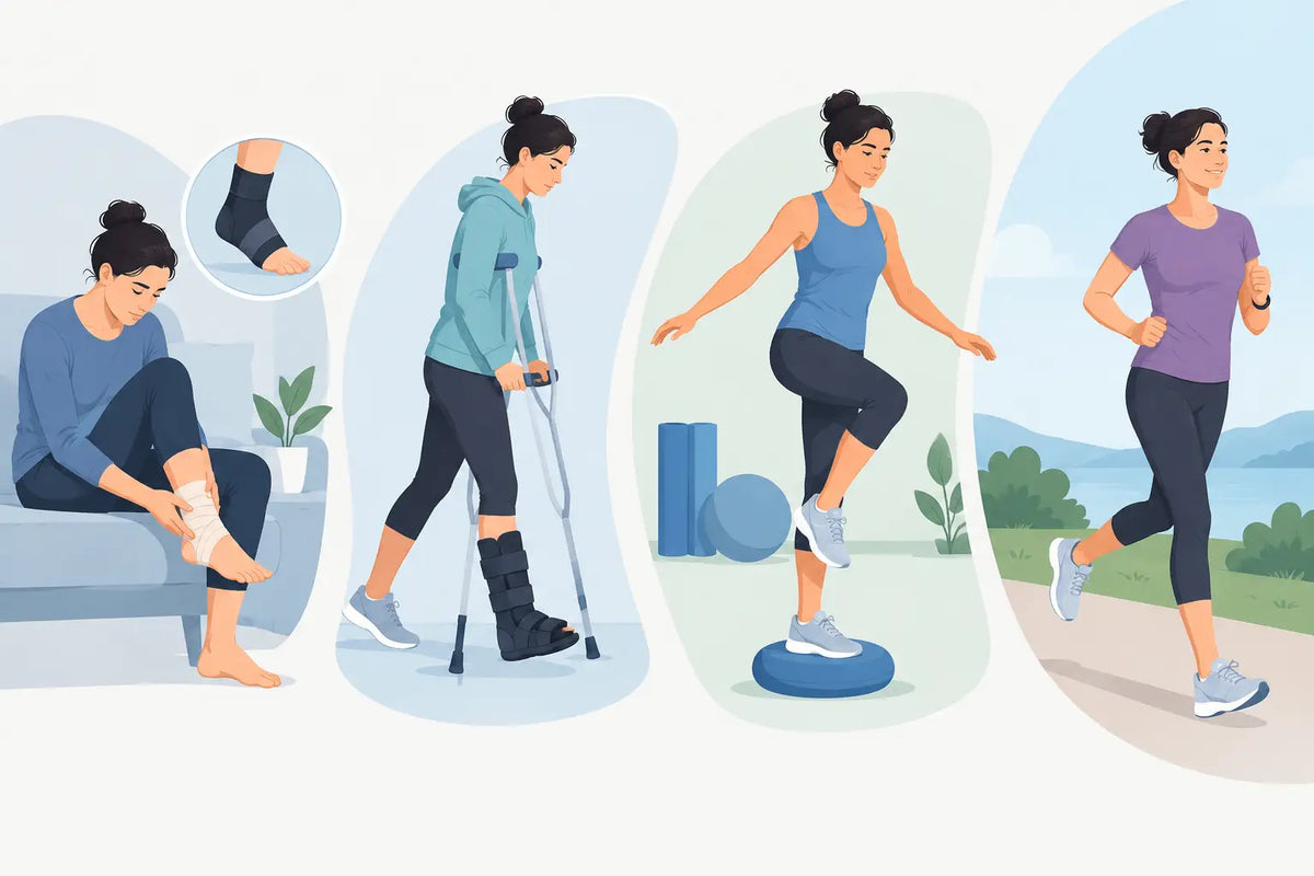 Ankle Sprain Recovery From First Steps to Return